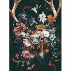 Diamond Painting Canvas, Älg, 20x30cm