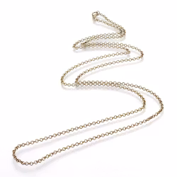 Halsbandkedja, 45cm, 2st, Antique Bronze, 3x0,8mm