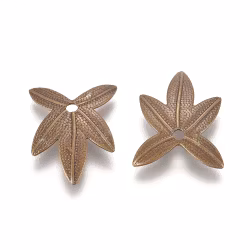 Lövberlocker, Mässing, 10st, Antique Bronze