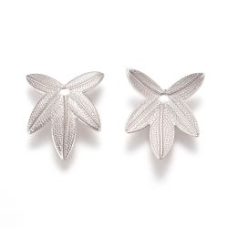 Lövberlocker, Mässing, 10st, Platina