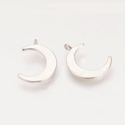 Måne, Berlocker, Mässing, Platina