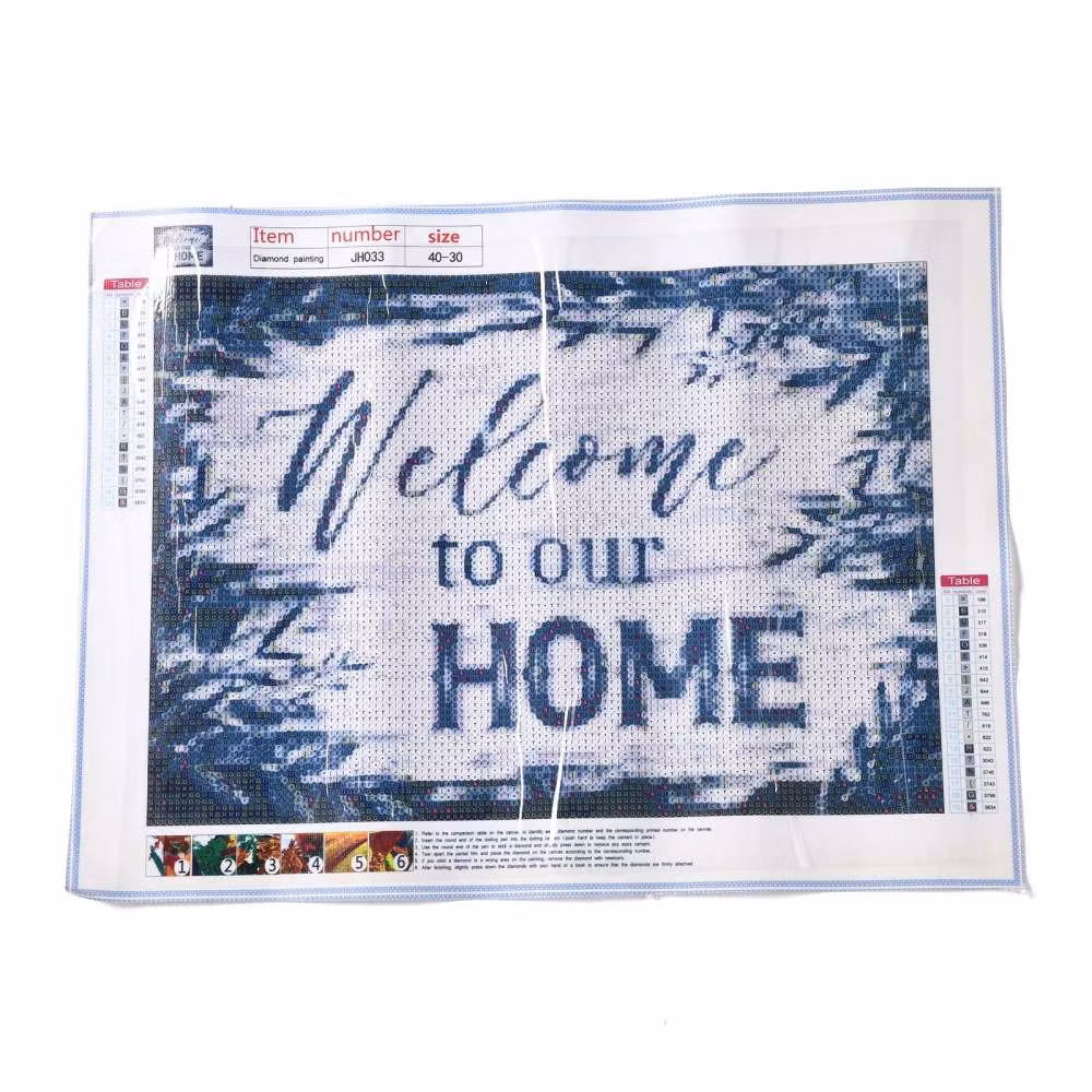 Diamond Painting Canvas, Welcome to our HOME, 30x40cm