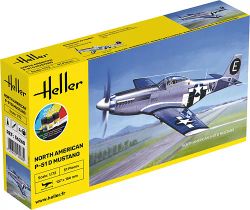P-51 Mustang D COMPLETE w. glue, brush and paints, 1/72