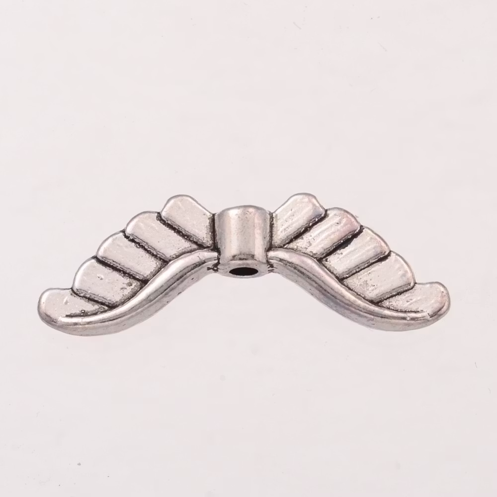 Änglavingar, 23x8mm, Antique Silver