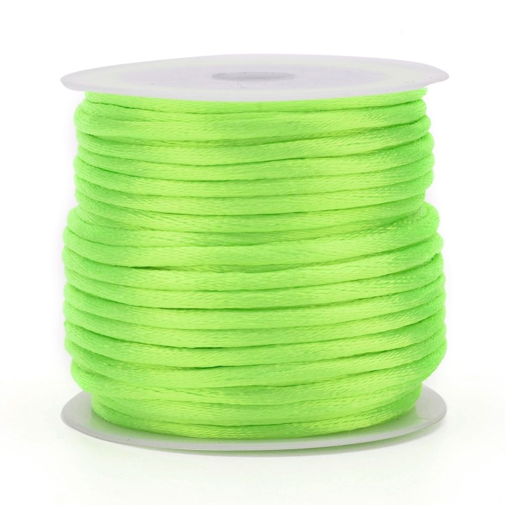Yellow Satin Rattail Cord - 10m/2mm