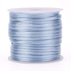Aqua Satin Rattail Cord - 10m/2mm
