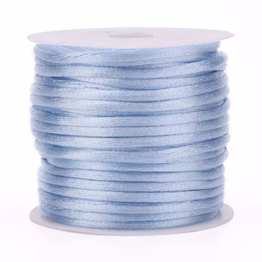 Aqua Satin Rattail Cord - 10m/2mm