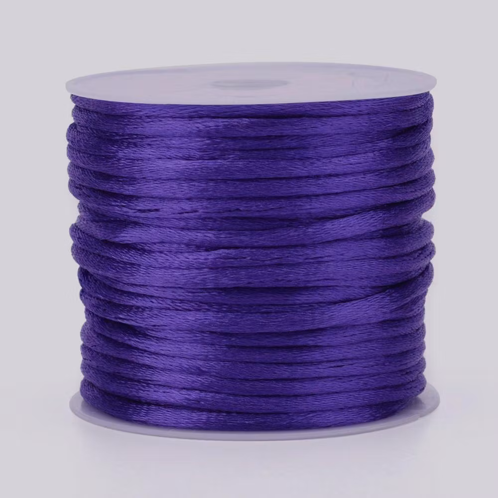 Mauve Satin Rattail Cord - 10m/2mm