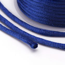 Blue Satin Rattail Cord - 10m/2mm
