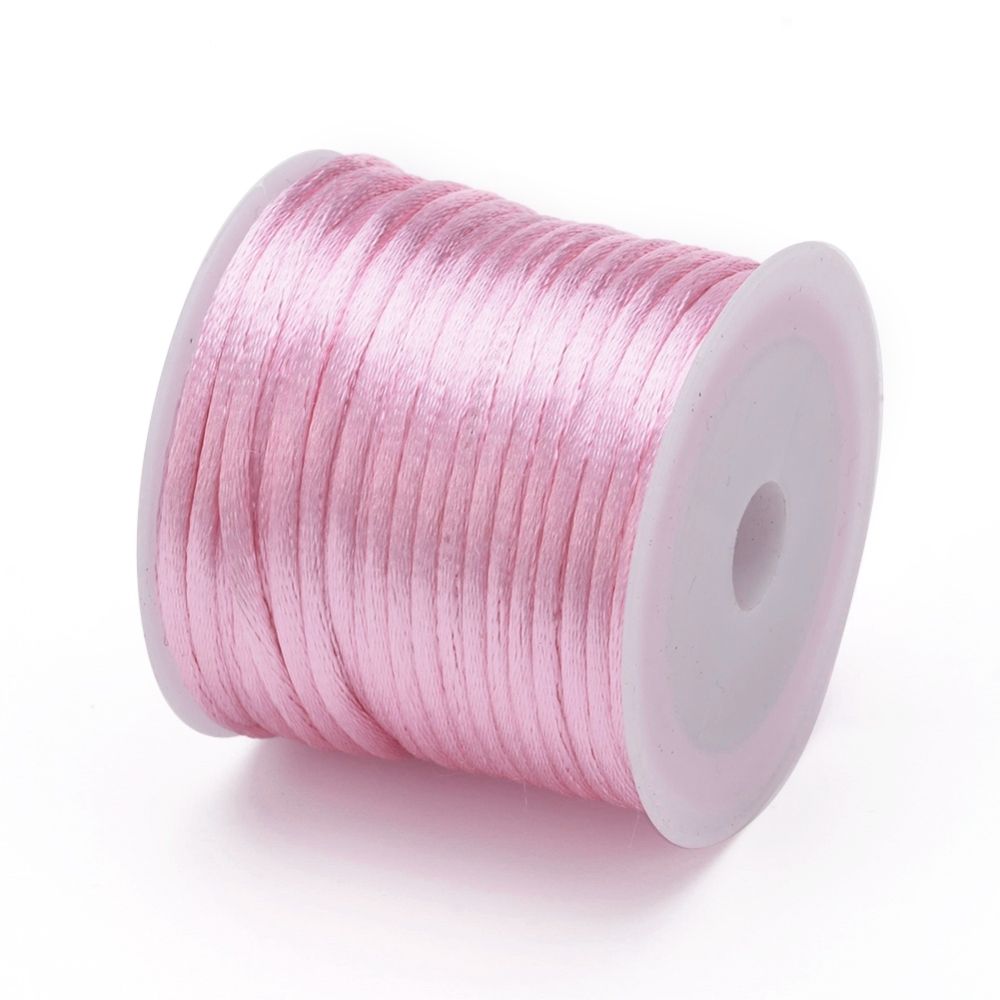 Pink Satin Rattail Cord - 10m/2mm