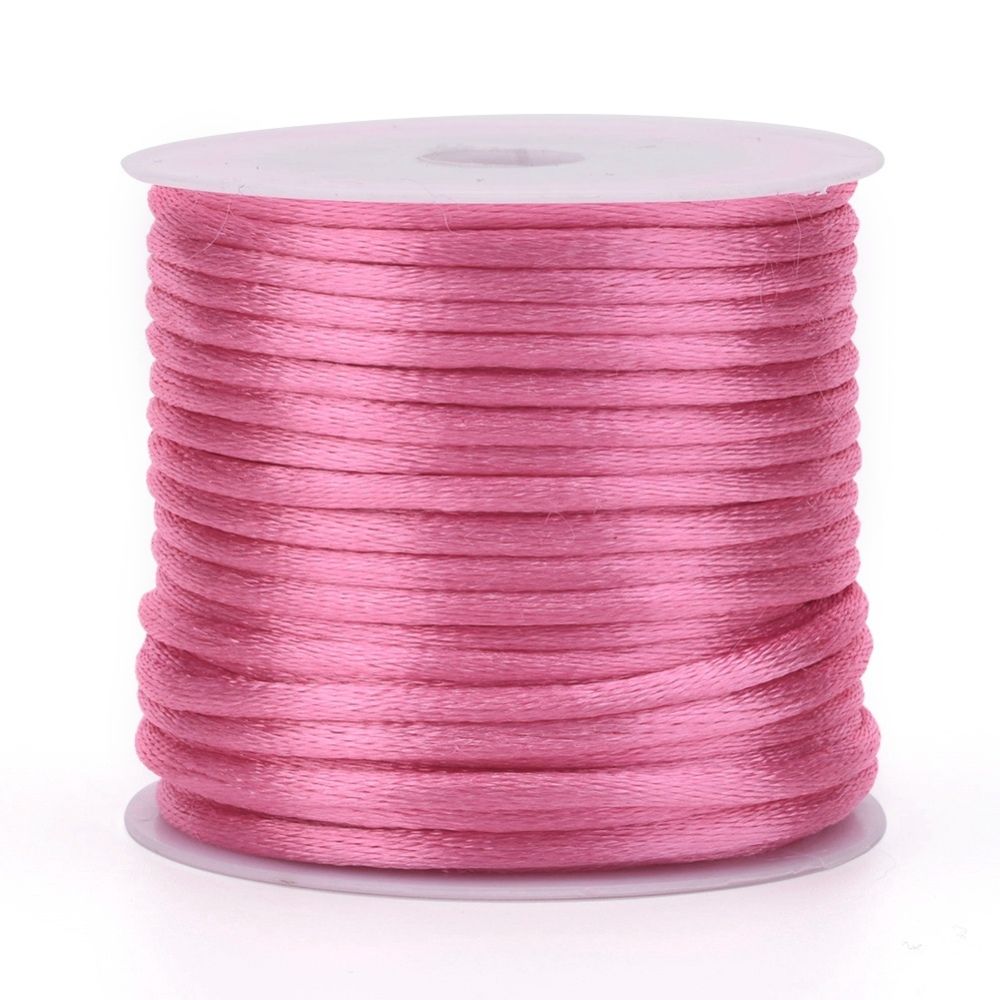 Pearl Pink Satin Rattail Cord - 15m/1,5mm