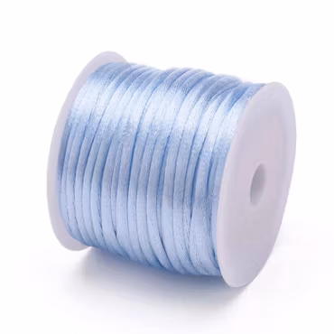 Aqua Satin Rattail Cord - 30m/1mm