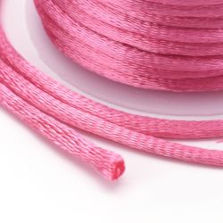Pearl Pink Satin Rattail Cord - 30m/1mm