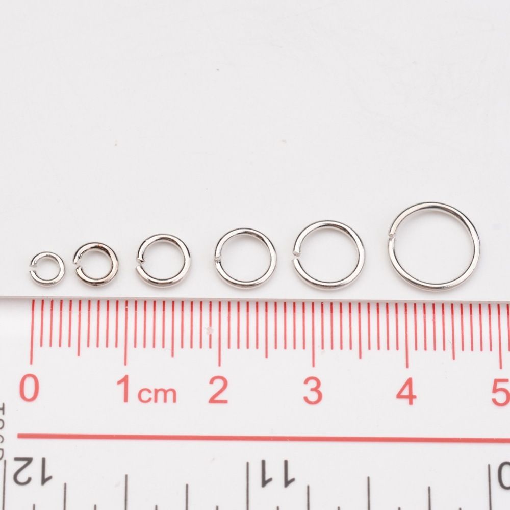 Bindringar, Platina, 4~10mm, 1600st
