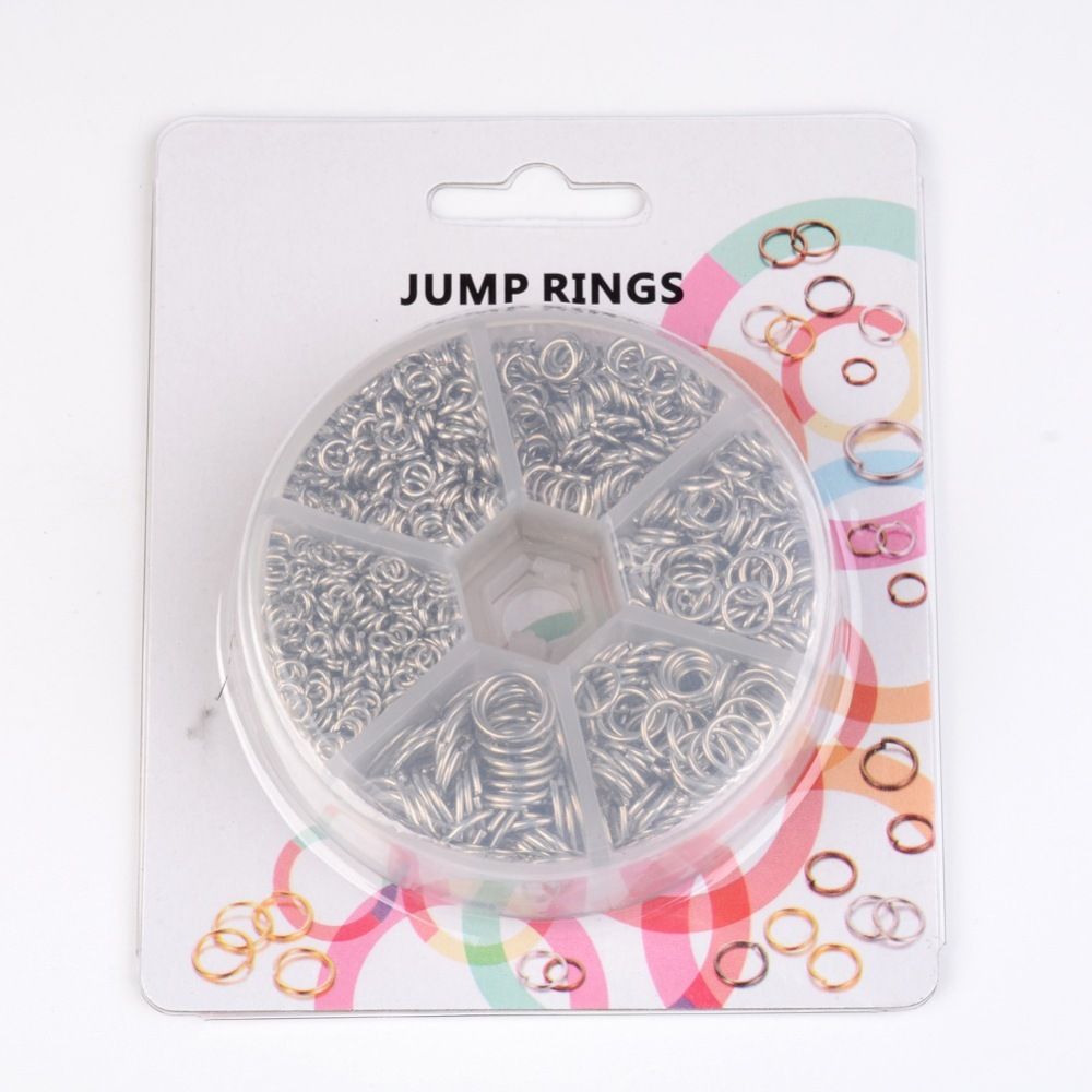 Bindringar, Platina, 4~10mm, 1600st