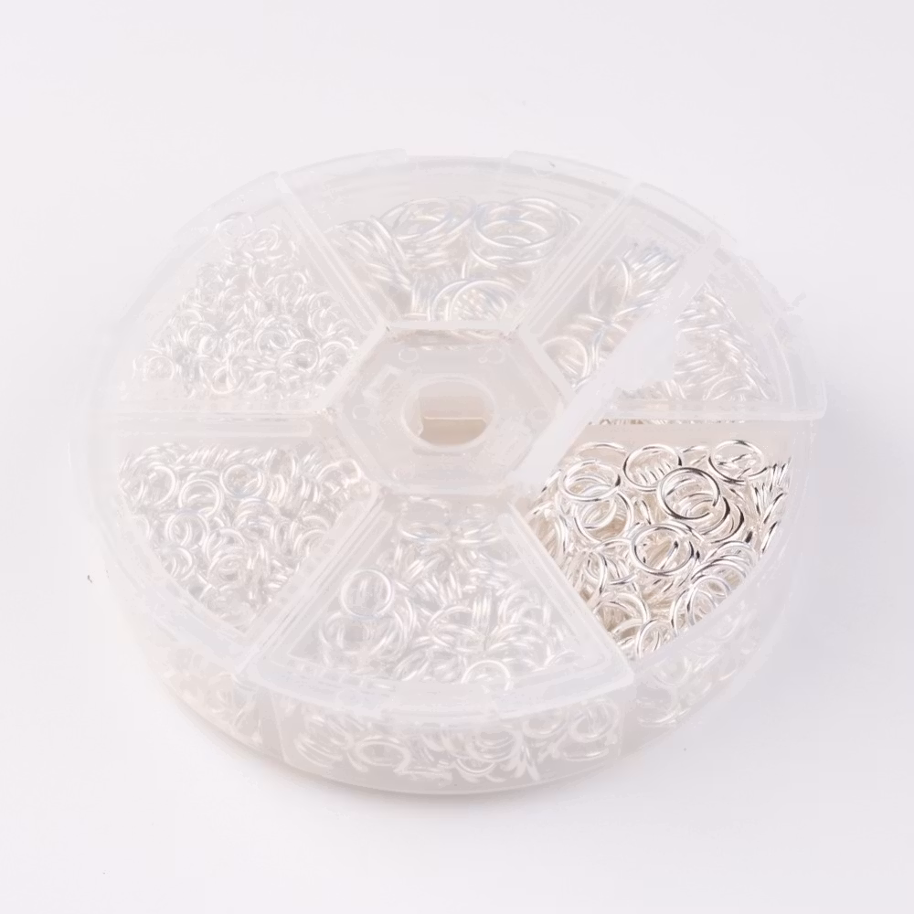 Bindringar, Silver, 4~10mm, 1600st
