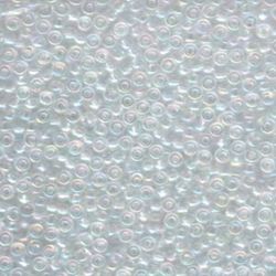 MIYUKI, Japanese Seed Beads, Round, 8/0, Crystal AB