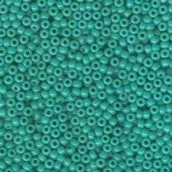 MIYUKI, Japanese Seed Beads, Round, 8/0, Matte Opaque Turquoise