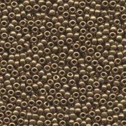 MIYUKI, Japanese Seed Beads, Round, 8/0, Metallic Light Bronze