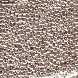 MIYUKI, Japanese Seed Beads, Round, 8/0, Galvanized Silver