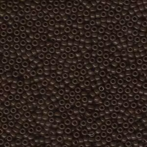MIYUKI, Japanese Seed Beads, Round, 11/0, Opaque Chocolate