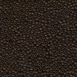 MIYUKI, Japanese Seed Beads, Round, 11/0, Opaque Chocolate