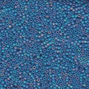 MIYUKI, Japanese Seed Beads, Round, 11/0, Matte Capri Blue AB