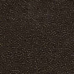 MIYUKI, Japanese Seed Beads, Round, 15/0, Opaque Chocolate