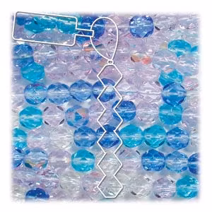 Tjeckiska Firepolish, 4mm, Mix Caribbean