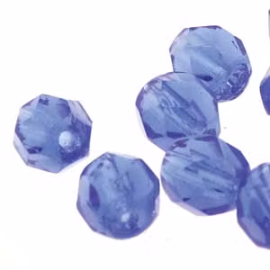 Tjeckiska Firepolish, 4mm, Sapphire