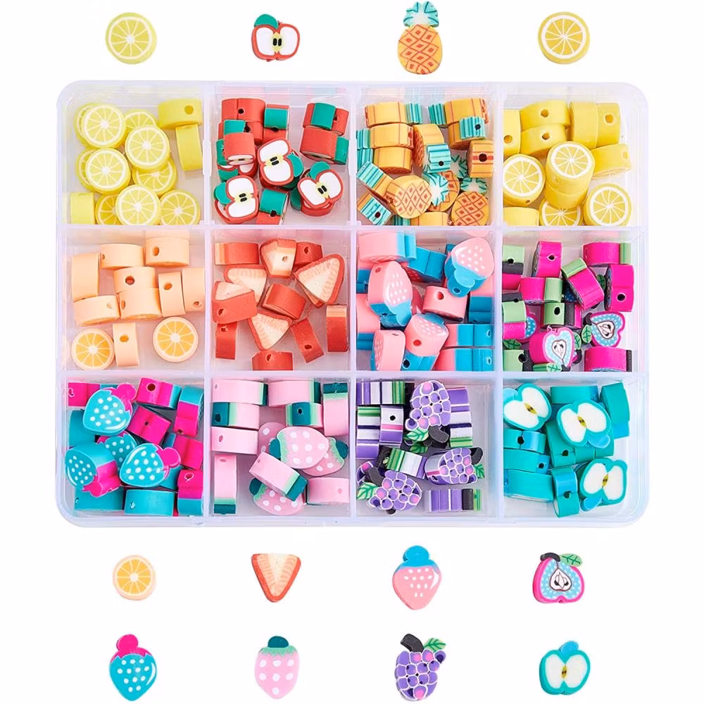 Polymerlerpärlor, Frukt, Box