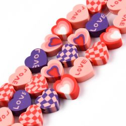 Polymerlerpärlor, Love, 40 Stycken