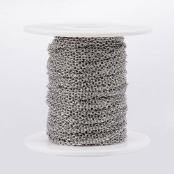 Kedja, Rostfritt stål, 2.5x2x0.5mm