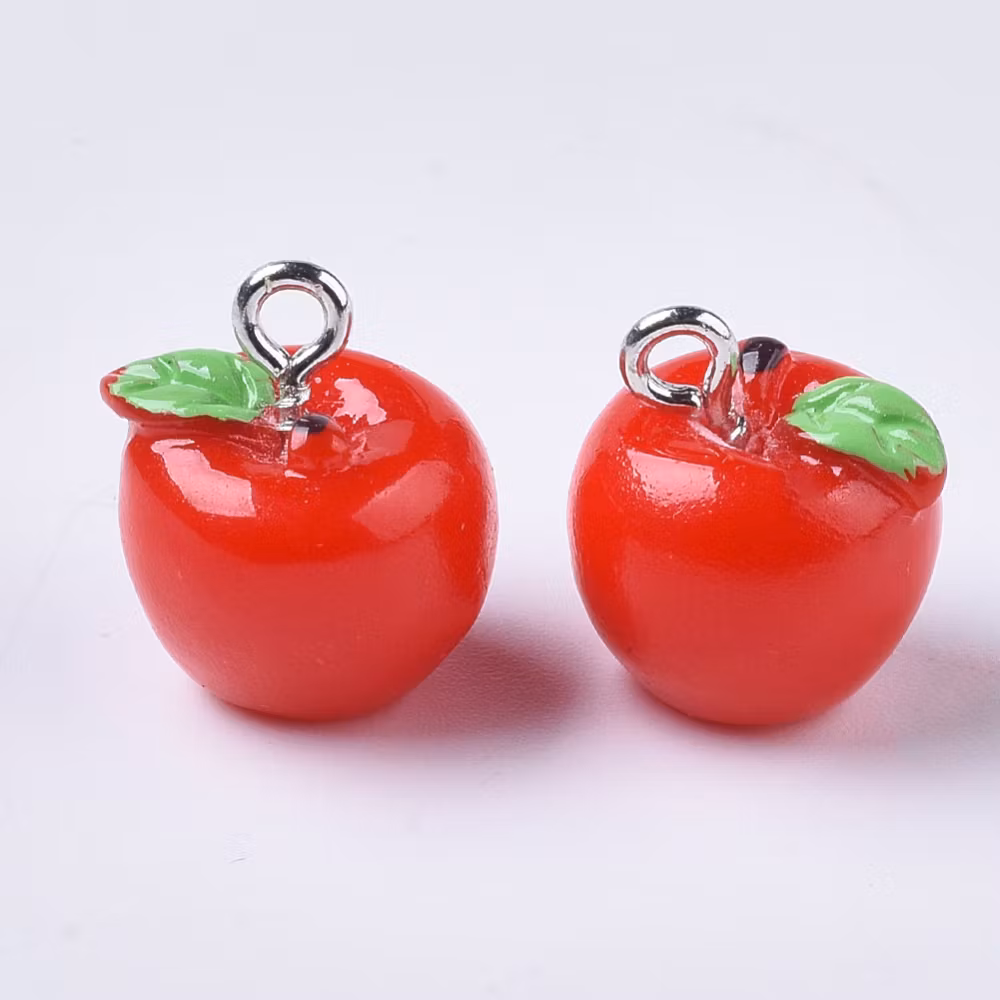 Hänge, Äpple, Röd, 5 st