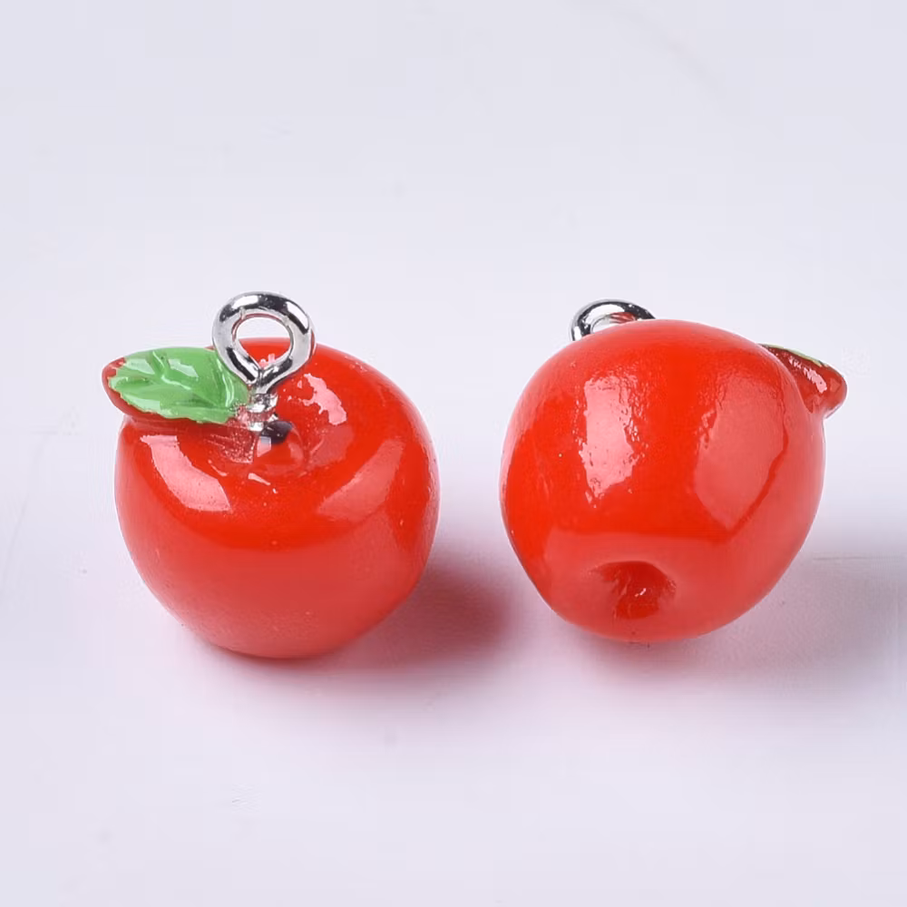 Hänge, Äpple, Röd, 5 st