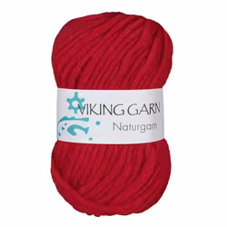 Naturgarn, 50g, Röd, 650