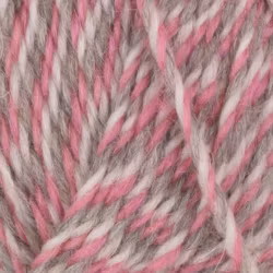 Garn Sportsragg, 50g, Rosa/Grå, 584