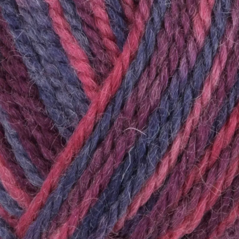 Garn Sportsragg, 50g, Flerfärgad Rosa/Blå, 566