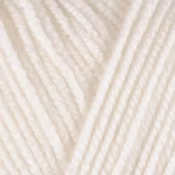 Garn Baby Merino, 50g, Vit, 200