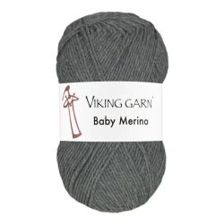 Garn Baby Merino, 50g, Grå, 215