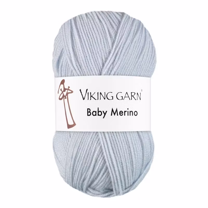 Garn Baby Merino, 50g, Ljusblå, 220