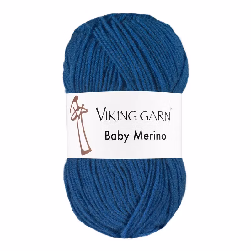 Garn Baby Merino, 50g, Kungsblå, 224