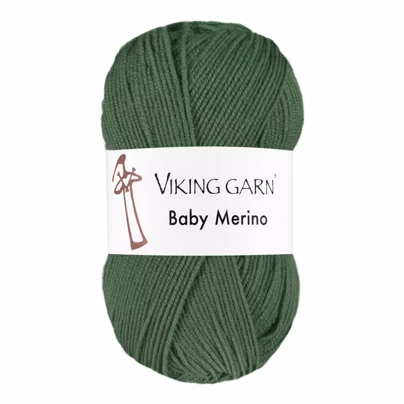 Garn Baby Merino, 50g, Grön, 234