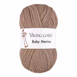 Garn Baby Merino, 50g, Brunrosa, 261