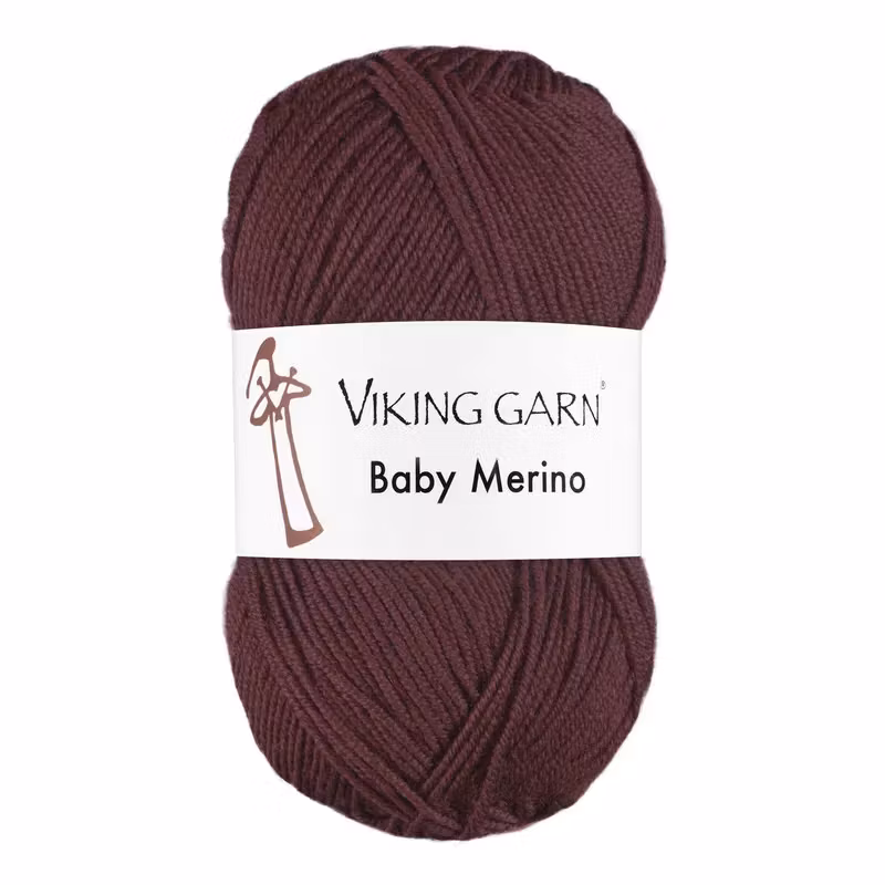 Garn Baby Merino, 50g, Mörk Burgunder, 272