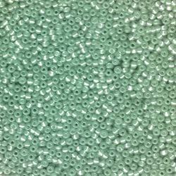 MIYUKI, Japanese Seed Beads, Round, 11/0, Green Silverlined