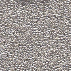 MIYUKI, Japanese Seed Beads, Round, 11/0, Bright Sterling Plated