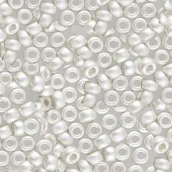 MIYUKI, Japanese Seed Beads, Round, 11/0, Bright Sterling Plated Matte
