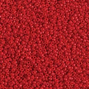 MIYUKI, Japanese Seed Beads, Round, 11/0, Opaque Red