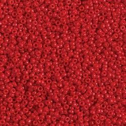 MIYUKI, Japanese Seed Beads, Round, 11/0, Opaque Red